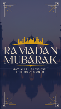 Mosque Silhouette Ramadan Instagram Reel Design