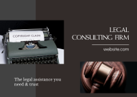 Legal Consultation Firm Postcard Image Preview