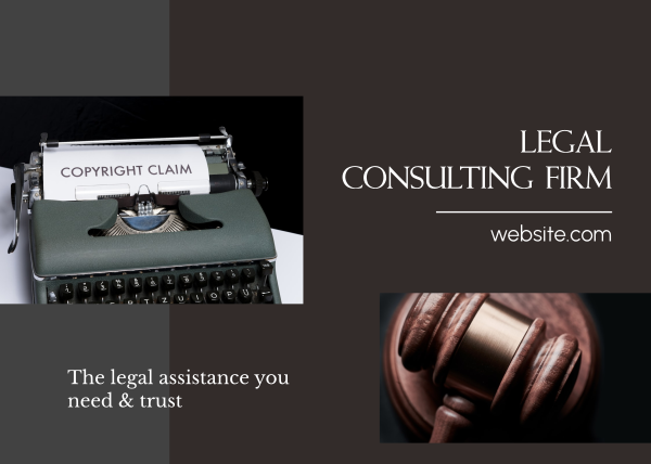 Legal Consultation Firm Postcard Design Image Preview