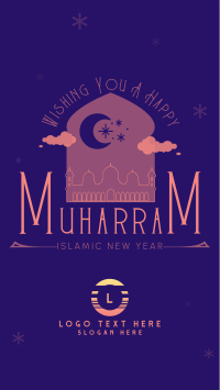 Wishing You a Happy Muharram YouTube Short Design