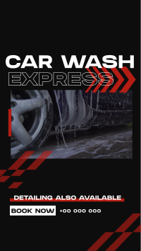 Premium Car Wash Express TikTok Video Image Preview