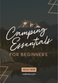 Your Backpack Camping Needs Flyer Design