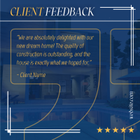 Client Testimonial Construction Linkedin Post Image Preview