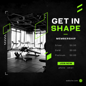 Gym Membership Instagram post