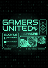 Gamers United Flyer Design