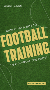 Minimalist Football Training Facebook Story Image Preview