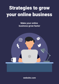 Growing Online Business Flyer Design