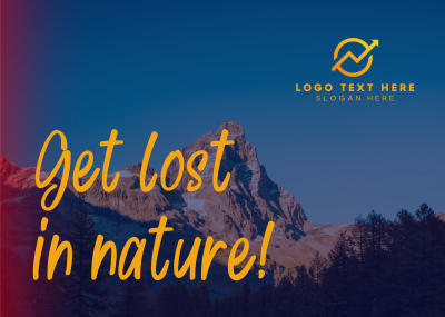 Get Lost In Nature Postcard Image Preview