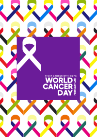 Cancer Day Ribbons Flyer Image Preview