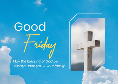 Good Friday Sky Postcard Image Preview