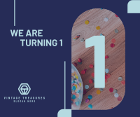 We Are Turning 1 Facebook post Image Preview