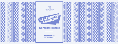 Celebrate Kwanzaa Heritage Facebook cover Image Preview