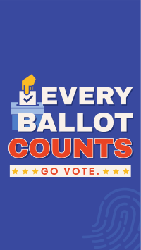 Every Ballot Counts Instagram story Image Preview