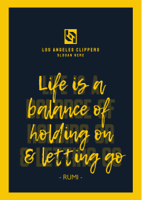 Life Balance Quote Flyer Image Preview