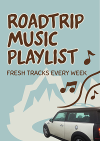 Roadtrip Music Playlist Poster Image Preview