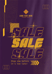 Wireframe Urban Sale Flyer Image Preview