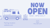 Food Truck Opening Facebook Event Cover Design