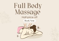 Body Massage Promo Postcard Image Preview