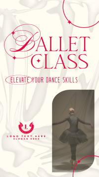 Elegant Ballet Class YouTube Short Design