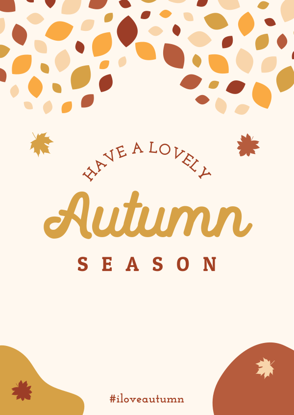 Autumn Leaf Mosaic Poster Design Image Preview