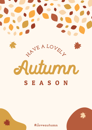 Autumn Leaf Mosaic Poster