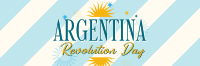 Argentina Revolution Day Twitter Header Design