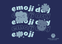 Emojis & Flowers Postcard Design