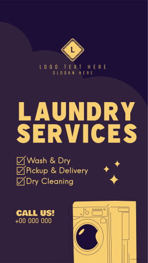 Laundry Services List Instagram story Image Preview
