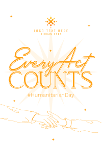 Humanitarian Day Doodles Flyer Image Preview