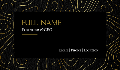 Liquid Gold Business Card Image Preview