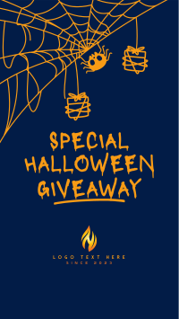 Spider Web Halloween Instagram story Image Preview