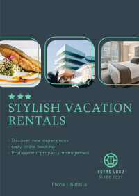 Stylish Vacation Rentals Poster Image Preview