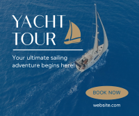 Yacht Tour Facebook Post Design
