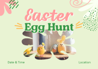 Fun Easter Egg Hunt Postcard Design