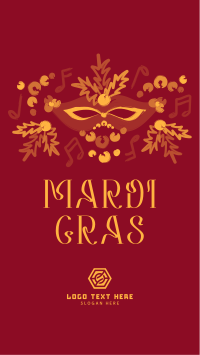 Mardi Gras Glamour Instagram story Image Preview