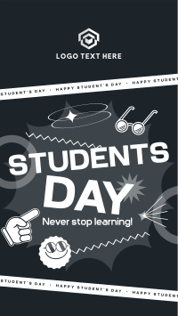 Students Day Greeting Facebook Story Design