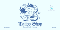 Traditional Skull Tattoo Twitter Post Image Preview