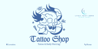 Traditional Skull Tattoo Twitter post Image Preview