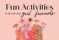 Girl Friends Activities Pinterest Cover Design