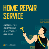 Home Repair Man Service Offer Instagram post Image Preview