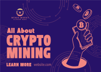 Tech Crypto Mining Postcard Image Preview