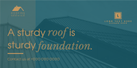 Professional Roofing Service Twitter Post Design