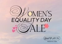 Minimalist Women's Equality Sale Postcard Image Preview