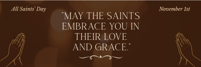 May Saints Hold You Twitter header (cover) Image Preview