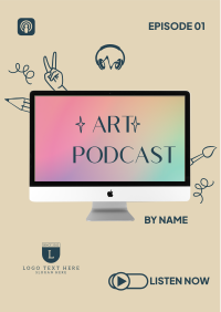 Art Podcast Episode Flyer Design