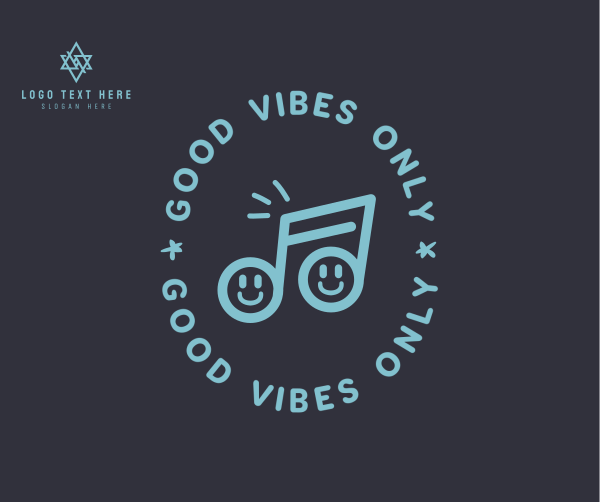 Good Vibes Happy Note Facebook Post Design Image Preview