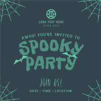 Haunted House Party Instagram Post Design