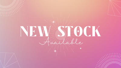 Gradient & Lines New Stock Facebook event cover Image Preview
