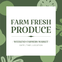 Farm Fresh Produce Instagram Post Design