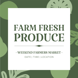 Farm Fresh Produce Instagram post Image Preview